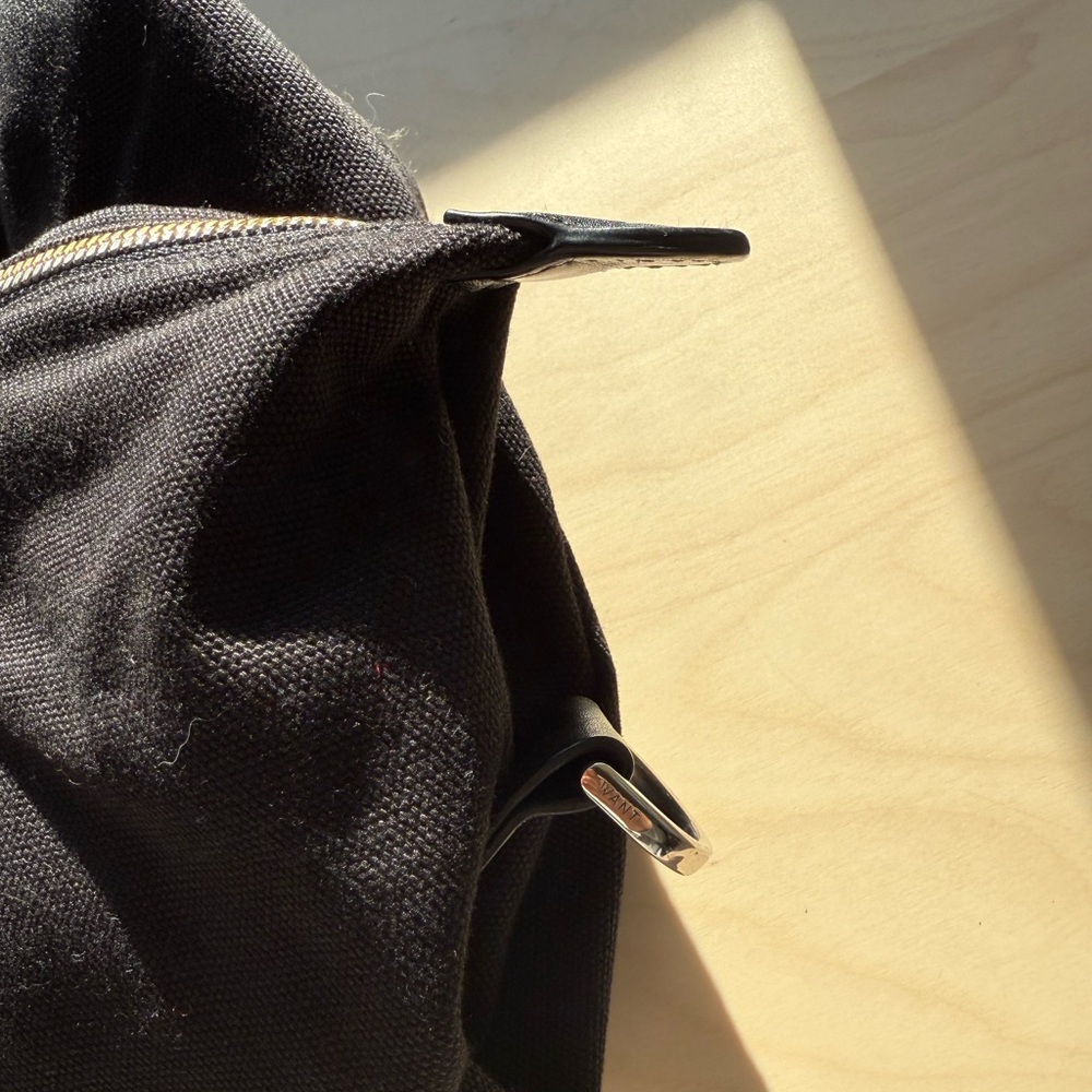 Want Black canvas Tote Bag - Picture 6 of 8